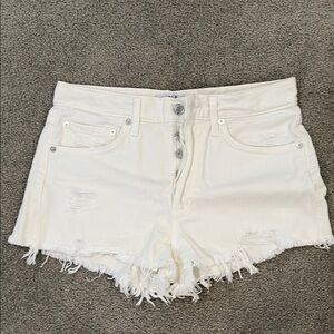 Agolde White Denim Shorts- size 26. Great condition.